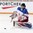 KAMLOOPS, BC - MARCH 31: Russia's Nadezhda Morozova #1 makes the save on this play during preliminary round action at against the U.S. at the 2016 IIHF Ice Hockey Women's World Championship. (Photo by Andre Ringuette/HHOF-IIHF Images)

